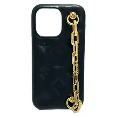 LOUIS VUITTON(ルイヴィトン) 携帯電話ケース - 黒 iPhoneケース/iPhone13Pro レザー