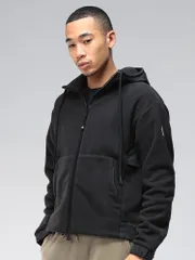 MONCLER (モンクレール) Polartec 断熱性 ダブルマイクロベロア フリース フルジップ パーカー