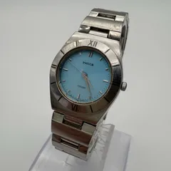 CITIZEN wicca シチズン ウィッカ 1032-L19451TA 腕時計 レディース 水色文字盤 シルバー クォーツ 稼働品 [中古]