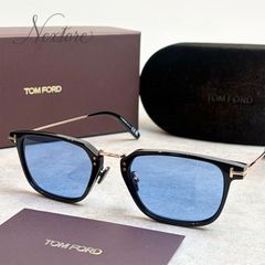 美品】トムブラウン サングラス トリコロール TB-806 ブルーレンズ 