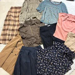【まとめ売り】NATURAL BEAUTY BASIC (ナチュラルビューティーベーシック) オフィスカジュアル パンツ スカート ブラウス レディースSサイズ 10点まとめ売り