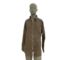 186005 BURBERRY バーバリー 長袖シャツ XL ブラウン コットン