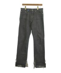 22aw kudos デニムパンツ 総柄 ホワイト テキストプリント - メルカリ
