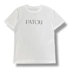 参考上代42900円 PATOU Organic cotton Patou logo T-shirt オーガニックコットンパトゥロゴTシャツ 半袖カットソー パトゥ JE0299999001W ホワイトS 421A1のサムネイル