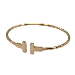 ティファニー Tiffany&Co. T ワイヤー バングル  ブレスレット K18PG 8.5g ピンクゴールド レディース【中古】