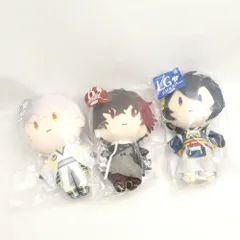 未使用 Furyu フリュー 刀剣乱舞 御伴散歩 御伴くじ その3 A賞 B賞 LG賞 鶴丸国永 肥前忠広 三日月宗近 カラビナ付き 御伴ぬいぐるみ 3点 ラストゲット HM842 