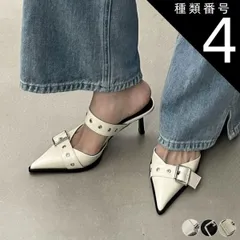 種類4:ブラック6ｃｍ/38 サンダル レディース ハイヒール ピンヒール 韓国 ポインテッドトゥ かっこいい 大人 おしゃれ 春 秋 夏 歩きやすい バックル ベルト レザー 白 黒 シルバー きれいめ エレガント