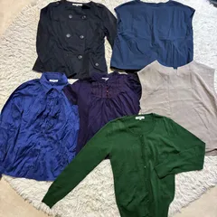 【まとめ売り】NATURAL BEAUTY BASIC (ナチュラルビューティーベーシック) ジャケット ブラウス オフィス シンプル レディースMサイズ 6点セット