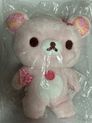 e 리락쿠마 벚꽃 무늬 모아 접어 봉제인형