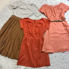 【まとめ売り】NATURAL BEAUTY BASIC (ナチュラルビューティーベーシック) ワンピース ニットワンピース レディースMサイズ 3点セット