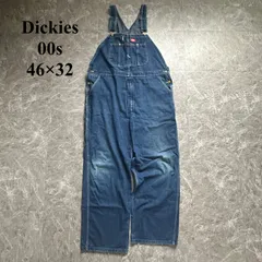 00s【Dickies】ディッキーズ（46×32）メキシコ製＊オーバーオール＊ツナギ＊ビッグサイズ