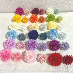 NO1110-02 造花 花材 花パーツ パーツ　髪飾り 花飾り　ハンドメイド　マム　ヘッドパーツ　成人式　七五三　ピンポンマム　ポンポンマム　菊　材料