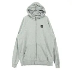 UNDER ARMOUR アンダーアーマー 裏起毛 ワンポイントロゴ 長袖 ジップパーカー LG グレー メンズ 古着