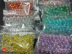 1200個25色明るいカラー6ﾐﾘアクリルビーズ