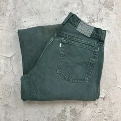 レアカラー　silver Tab　シルバータブ　LOOSE　Levi's　リーバイス　デニムパンツ　古着　グリーン　緑　W31 L30相当