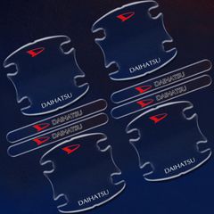 ダイハツ ドアハンドルプロテクター ロッキー アトレー タフト キャンパス ウェイク ムーヴ トール キズ防止 透明 (ダイハツ A)
