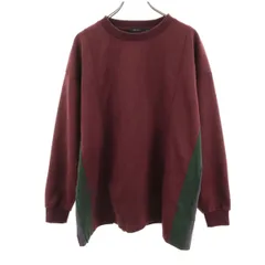 niko and... ニコアンド 長袖 フェイクスエード トレーナー L ボルドー メンズ 古着