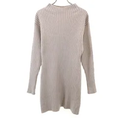 SNIDEL スナイデル 長袖 リブニット ワンピース F グレー系 レディース 古着