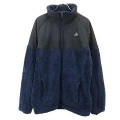 adidas アディダス フリースジャケット O ネイビー メンズ 古着