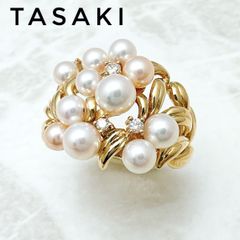 TASAKI K18 Pt900 フラワー マルチ ダイヤ リング 13.7g - メルカリ