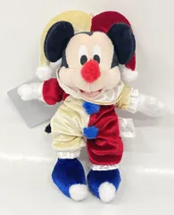 ディズニーストア プラッシュキーチェーン PIERROT COSTUME ミッキー(ピエロ)