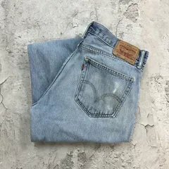 Levi's　リーバイス　505　デニムパンツ　ジーンズ　ボトムス　古着　ライトブルー　水色　W36 L30