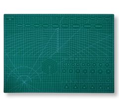 EGOSKY カッターマット A2 カッティングマット 5層シート構造 両面印刷 傷自動癒合機能 3mm厚さ グリーン プラモデル用工具 下敷き デスクトップ保護