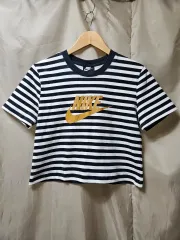 ナイキ ストライプ 半袖 クロップドTシャツ
