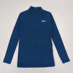 レディース 長袖ハイネック トップス ブルー L