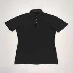 ポロシャツ ブラック L