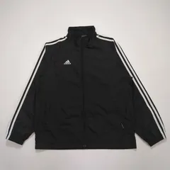メンズ アディダス ナイロンジャケット 裏メッシュ ブラック M