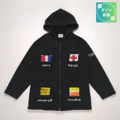 レディース パーカージャケット ジップアップパーカー ブラック F