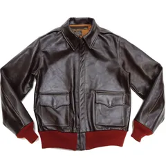 バズリクソンズ 馬革(ホースハイド) A-2 フライトジャケット BR80644 無地 赤リブ レッドリブ Buzz Rickson ジャケット メンズ A2 レザージャケット シールブラウン 東洋エンタープライズ