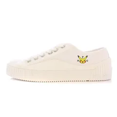 アーペーセー A.P.C. Pokemonコレクション Iggy Basse イギーベース ポケモン ピカチュウ ローカットスニーカー シューズ 厚底 キャンバス ワンポイント 24cm 白 ホワイト 241252F128005 /BBのサムネイル