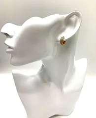 K18 シェル風 フープ ピアス    2.7ｇ両耳  ゴールド系  18金