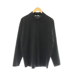 オーラリー AURALEE HIGH TWIST WOOL KNIT SHIRTCARDIGAN ニット カーディガン 4 チャコール A25AC01CK /DF ■OSのサムネイル