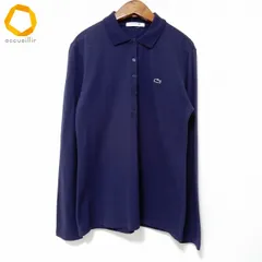 #anc ラコステ LACOSTE 長袖 ポロシャツ 40 紺 レディース [950457]