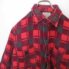 チャンピオン Champion ヴィンテージ 綿標 シャモアクロス ネルシャツ 長袖シャツ a895595ss