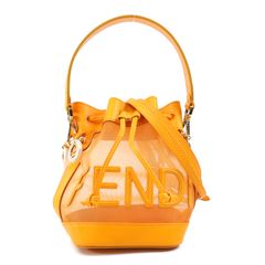 新品同様】FENDI モン トレゾール 千鳥格子 バケットバッグ ミニbag 