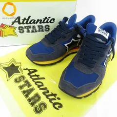 #axs アトランティックスターズ Atlantic STARS スニーカー 40 25.5cm 紺 白 マルチ 箱付き イタリア製 メンズ [968254] k01