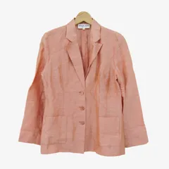 ハナエモリ テーラードジャケット アウター リネン 日本製 レディース 38サイズ オレンジ HANAE MORI 森英恵 【中古】のサムネイル