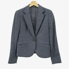 コムサ・デ・モード テーラードジャケット アウター ウール 日本製 レディース 11サイズ グレー COMME CA DU MODE 【中古】