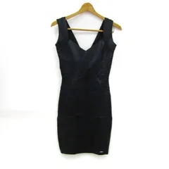 ディーゼル ワンピース トップス ノースリーブ ミニ ニット レディース Sサイズ ブラック DIESEL 【中古】