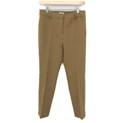 プラステ テーパードパンツ ボトムス センタープレス ストレッチ レディース Lサイズ 黄土 PLST 【中古】