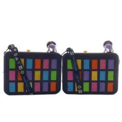 東京ディズニーリゾート モンスターズインク Monsters Inc ポップコーンバケット ケース 2個セット ドア付き 紫 パープル マルチカラー /XZ ■GY11