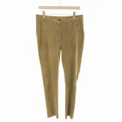 ロロピアーナ Loro Piana レザーパンツ テーパード スエード ラムスキン 46 ベージュ FAE0595 /EE ■MTのサムネイル