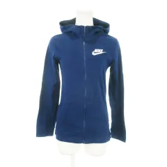 ナイキ NIKE THフルジップジャージ フーディ ジップアップパーカー 長袖 ロゴ刺繍 スポーツ ジュニア 女の子 ガールズ 男の子 ボーイズ 150-160 L 青 ブルー AA6628-478 /AH19 ■GY11