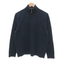 ポールスチュアート PAUL STUART ハーフジップニット セーター カシミヤ混 M 紺 ネイビー 長袖 /UOのサムネイル