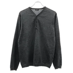JOSEPH HOMME ジョセフオム ヘンリーネックウールニットセーター  グレー 48のサムネイル