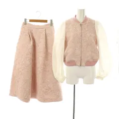 チェスティ Chesty スプリングジャガード ブルゾン スカート セットアップ 上下 総柄 1 ピンク /AT ■OSのサムネイル